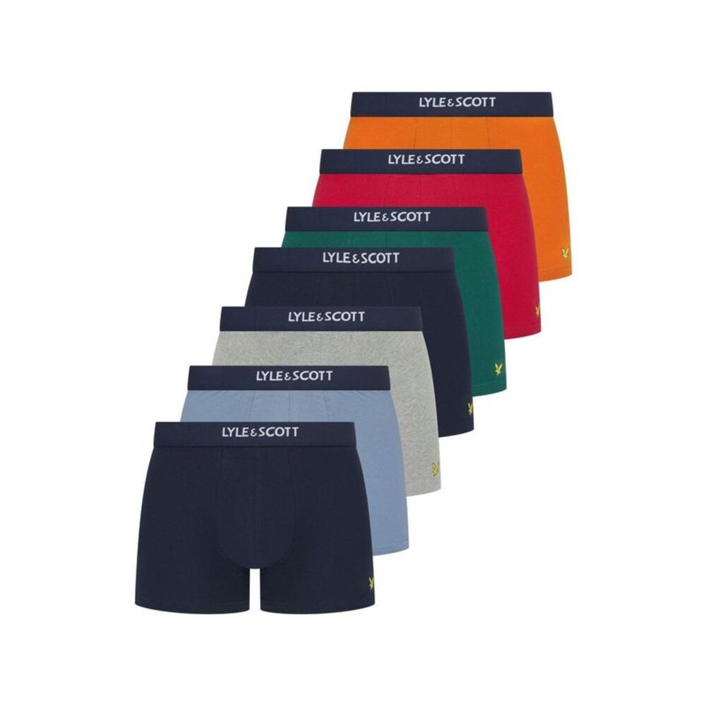 Lyle & Scott Mens Topaz Boxer Briefs (Pack of 7) / Multicolored